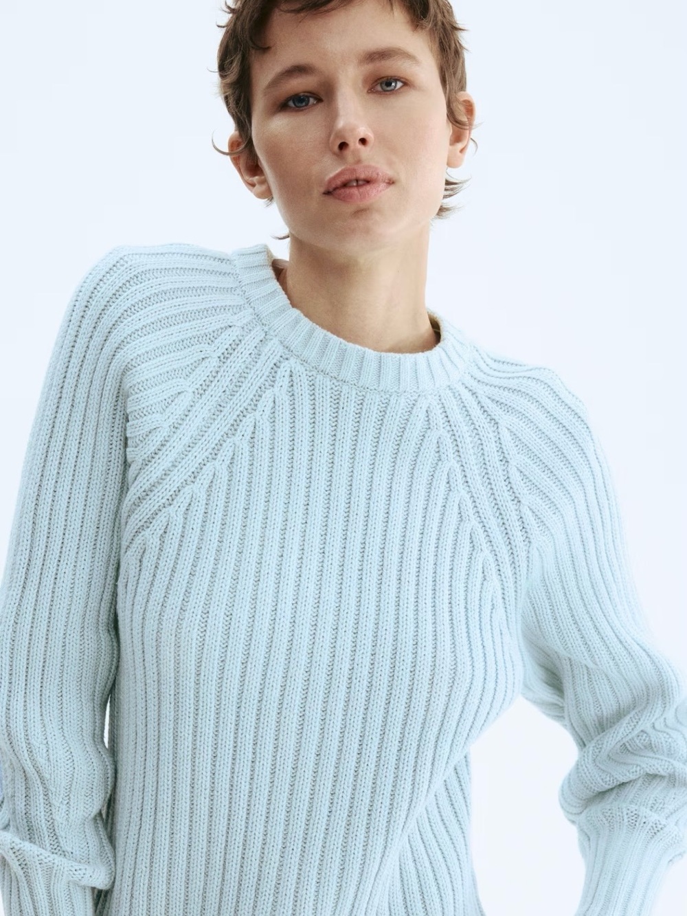 NWT H&M Pale Blue Crewneck Sweater